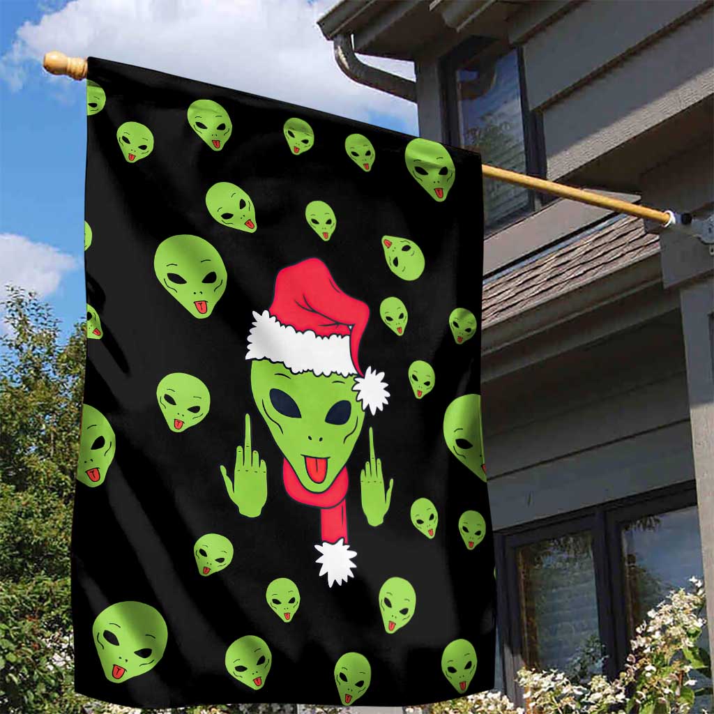 Alien Christmas Garden Flag Xmas Holiday Patterns - Wonder Print Shop