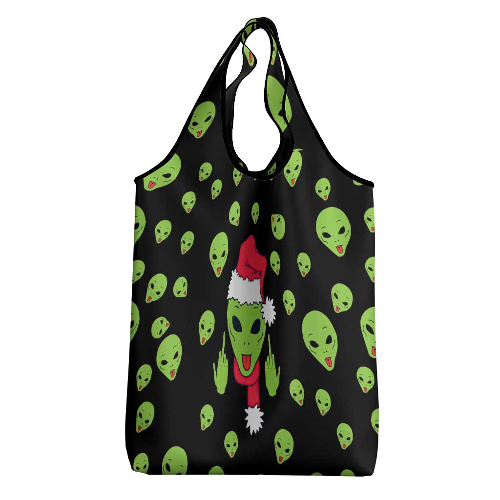 Alien Christmas Grocery Bag Xmas Holiday Patterns - Wonder Print Shop