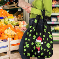 Alien Christmas Grocery Bag Xmas Holiday Patterns - Wonder Print Shop