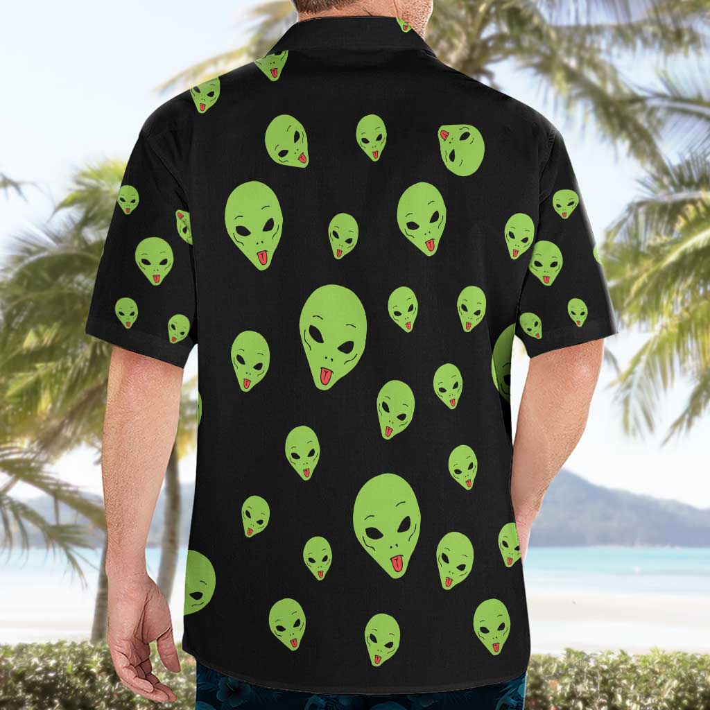 Alien Christmas Hawaiian Shirt Xmas Holiday Patterns - Wonder Print Shop