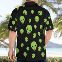 Alien Christmas Hawaiian Shirt Xmas Holiday Patterns - Wonder Print Shop