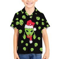 Alien Christmas Hawaiian Shirt Xmas Holiday Patterns - Wonder Print Shop