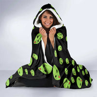 Alien Christmas Hooded Blanket Xmas Holiday Patterns - Wonder Print Shop