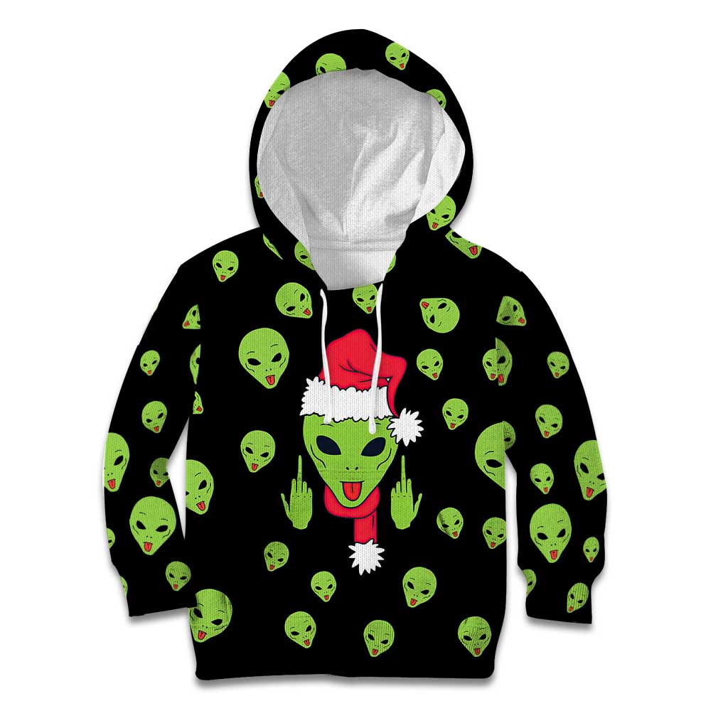 Alien Christmas Kid Hoodie Xmas Holiday Patterns - Wonder Print Shop