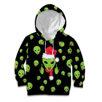 Alien Christmas Kid Hoodie Xmas Holiday Patterns - Wonder Print Shop
