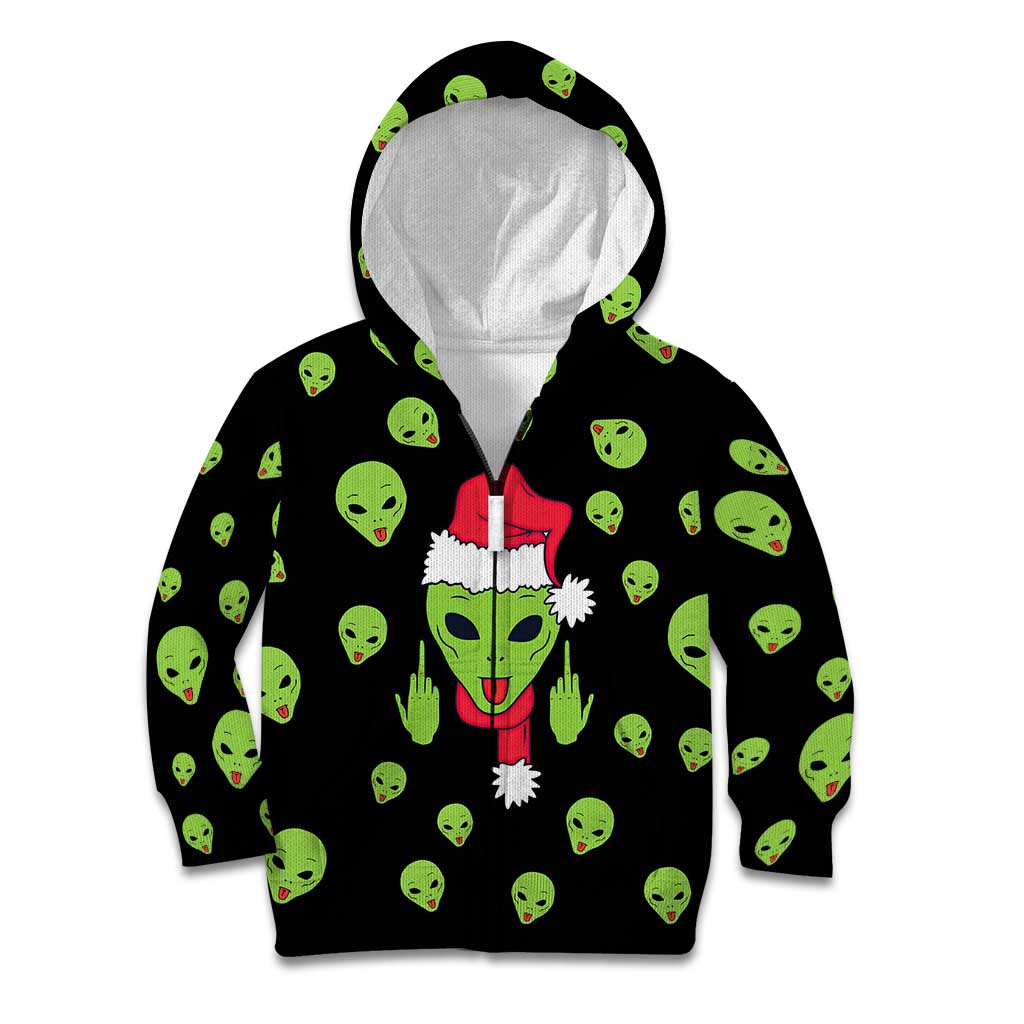 Alien Christmas Kid Hoodie Xmas Holiday Patterns - Wonder Print Shop