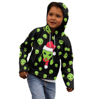Alien Christmas Kid Hoodie Xmas Holiday Patterns - Wonder Print Shop