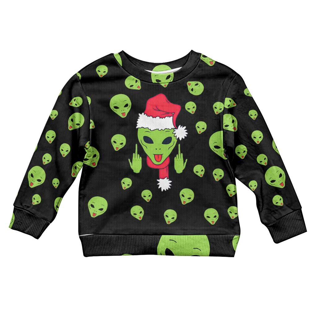 Alien Christmas Kid Ugly Christmas Sweater Xmas Holiday Patterns - Wonder Print Shop