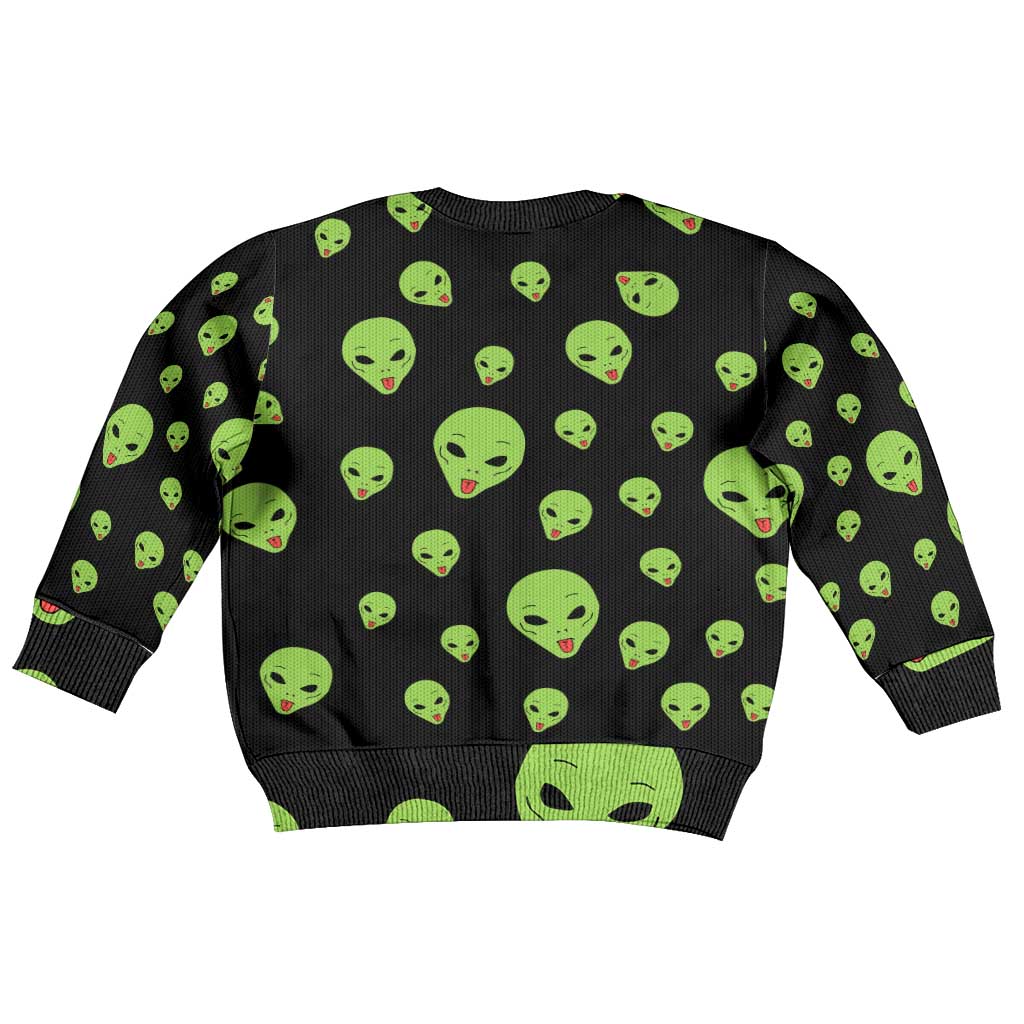 Alien Christmas Kid Ugly Christmas Sweater Xmas Holiday Patterns - Wonder Print Shop