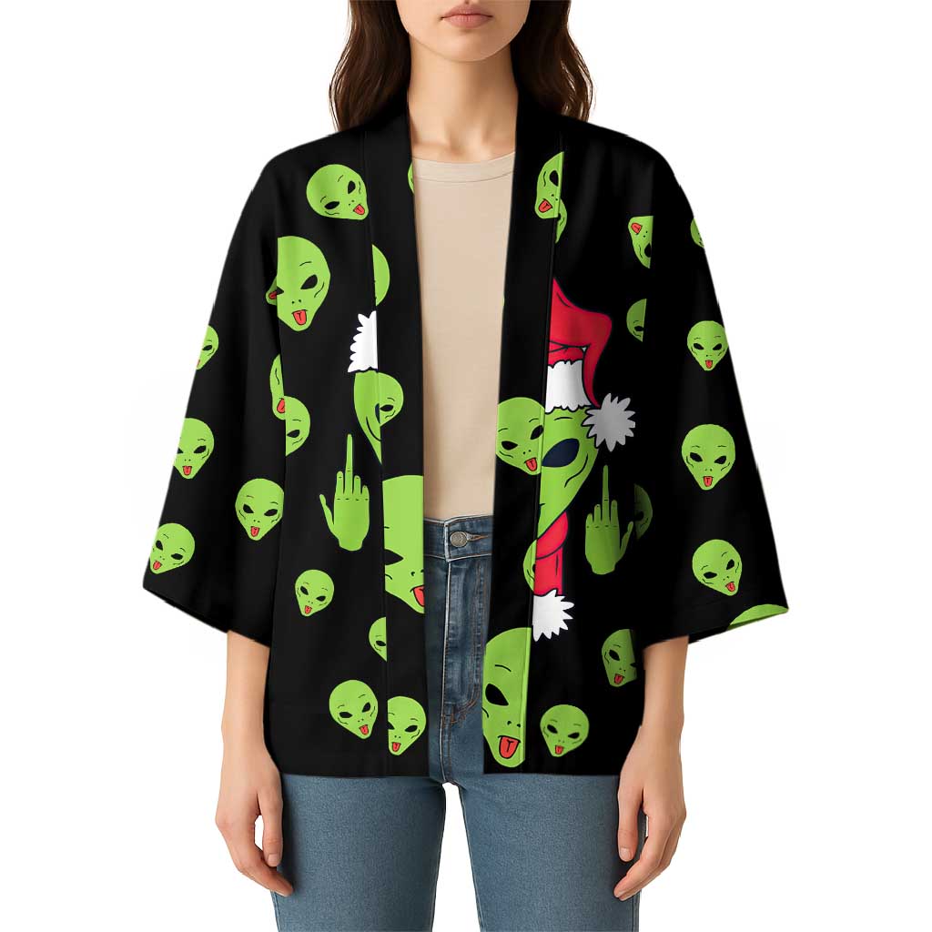 Alien Christmas Kimono Xmas Holiday Patterns - Wonder Print Shop