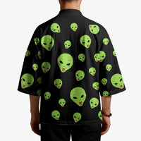 Alien Christmas Kimono Xmas Holiday Patterns - Wonder Print Shop