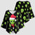 Alien Christmas Kimono Sleeve Blouse Xmas Holiday Patterns - Wonder Print Shop