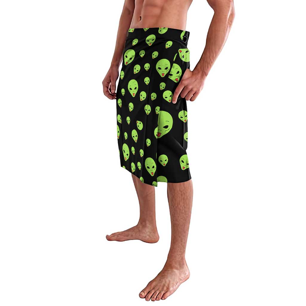 Alien Christmas Lavalava Xmas Holiday Patterns - Wonder Print Shop