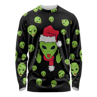 Alien Christmas Long Sleeve Shirt Xmas Holiday Patterns - Wonder Print Shop