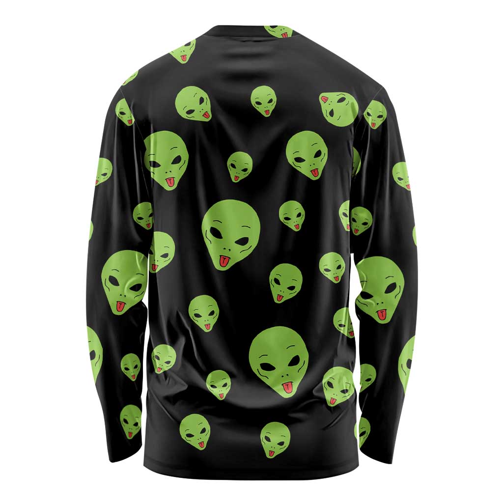Alien Christmas Long Sleeve Shirt Xmas Holiday Patterns - Wonder Print Shop