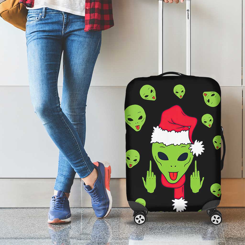 Alien Christmas Luggage Cover Xmas Holiday Patterns - Wonder Print Shop