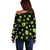 Alien Christmas Off Shoulder Sweater Xmas Holiday Patterns - Wonder Print Shop