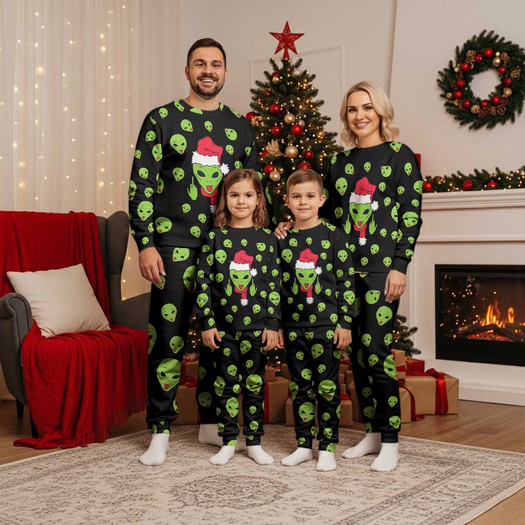 Alien Christmas Pajama Set Xmas Holiday Patterns - Wonder Print Shop