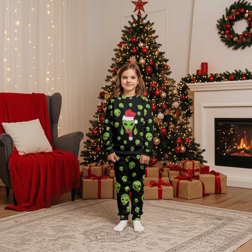 Alien Christmas Pajama Set Xmas Holiday Patterns - Wonder Print Shop