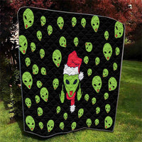 Alien Christmas Quilt Xmas Holiday Patterns - Wonder Print Shop
