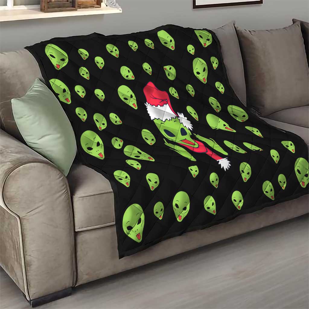 Alien Christmas Quilt Xmas Holiday Patterns - Wonder Print Shop