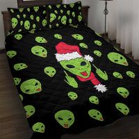 Alien Christmas Quilt Bed Set Xmas Holiday Patterns - Wonder Print Shop