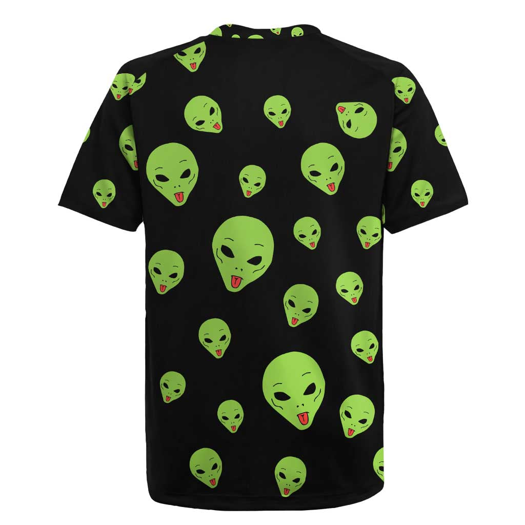 Alien Christmas Rugby Jersey Xmas Holiday Patterns - Wonder Print Shop