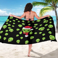 Alien Christmas Sarong Xmas Holiday Patterns - Wonder Print Shop