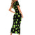 Alien Christmas Short Sleeve Bodycon Dress Xmas Holiday Patterns - Wonder Print Shop