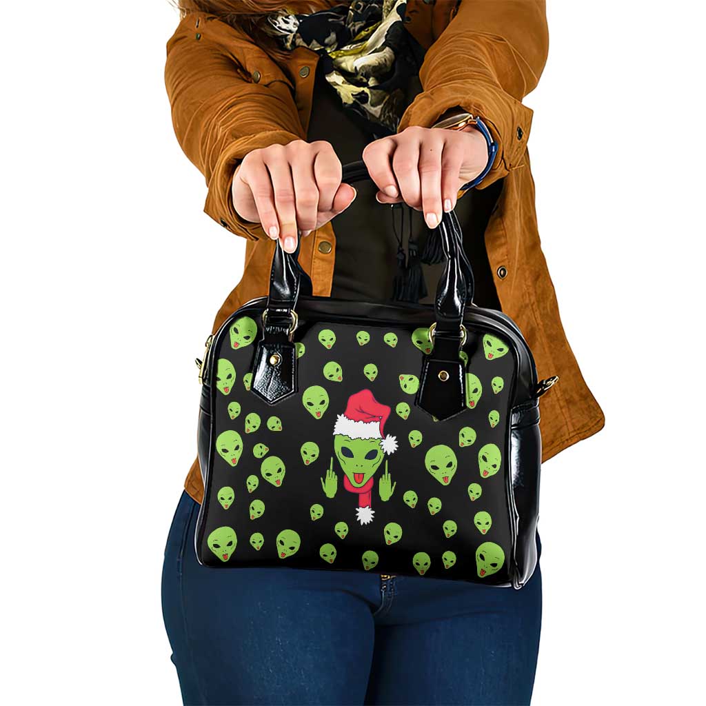 Alien Christmas Shoulder Handbag Xmas Holiday Patterns - Wonder Print Shop