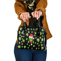 Alien Christmas Shoulder Handbag Xmas Holiday Patterns - Wonder Print Shop