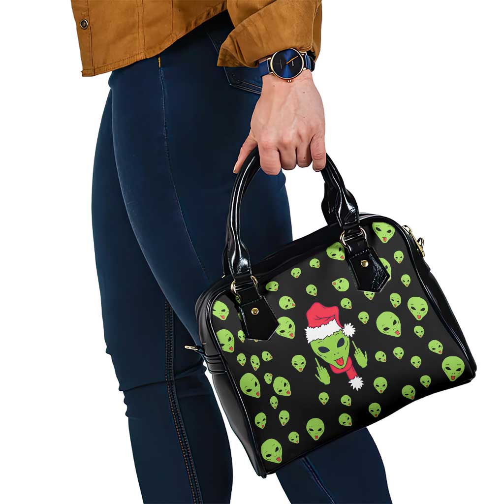 Alien Christmas Shoulder Handbag Xmas Holiday Patterns - Wonder Print Shop