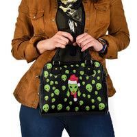 Alien Christmas Shoulder Handbag Xmas Holiday Patterns - Wonder Print Shop