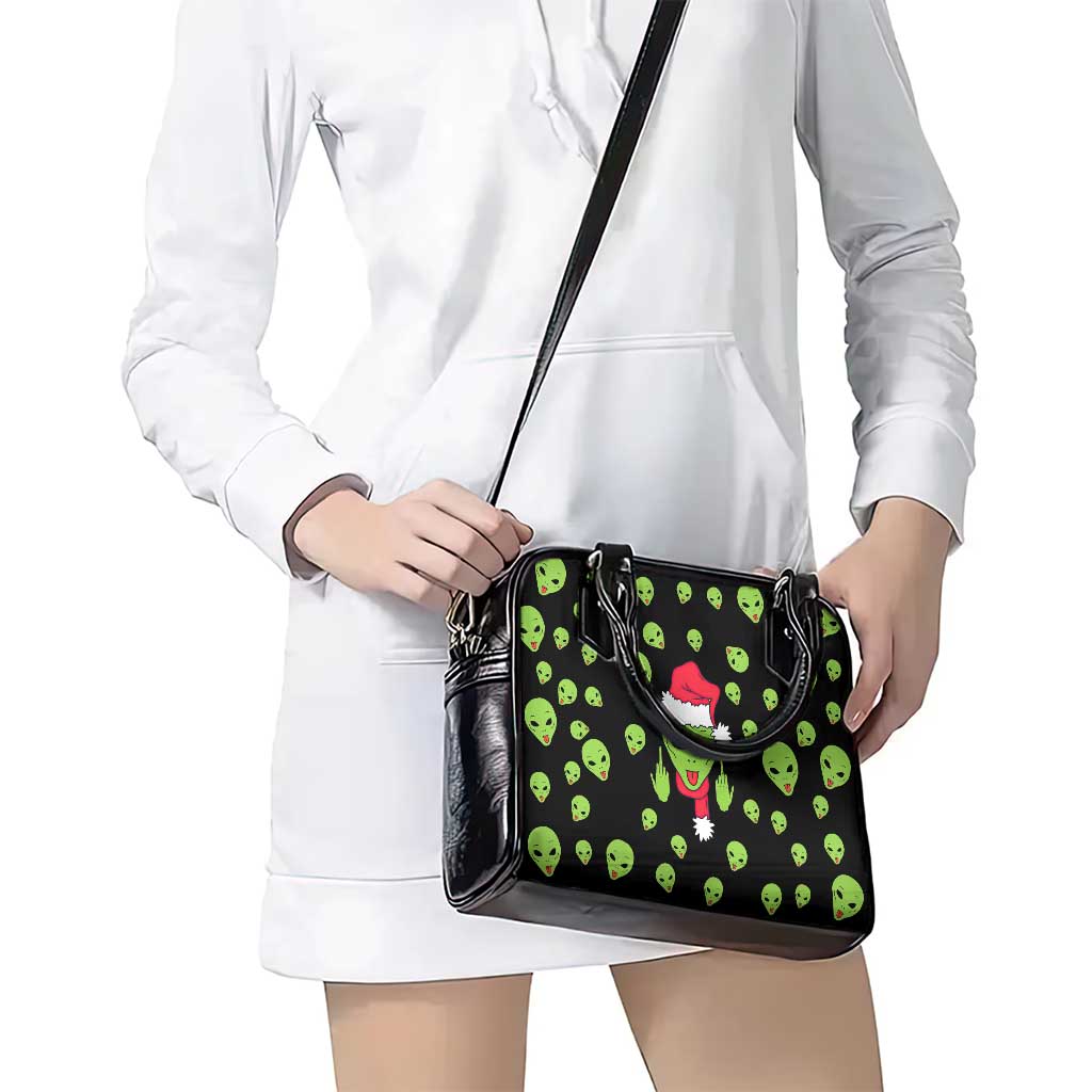 Alien Christmas Shoulder Handbag Xmas Holiday Patterns - Wonder Print Shop