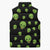 Alien Christmas Sleeveless Puffer Jacket Xmas Holiday Patterns - Wonder Print Shop
