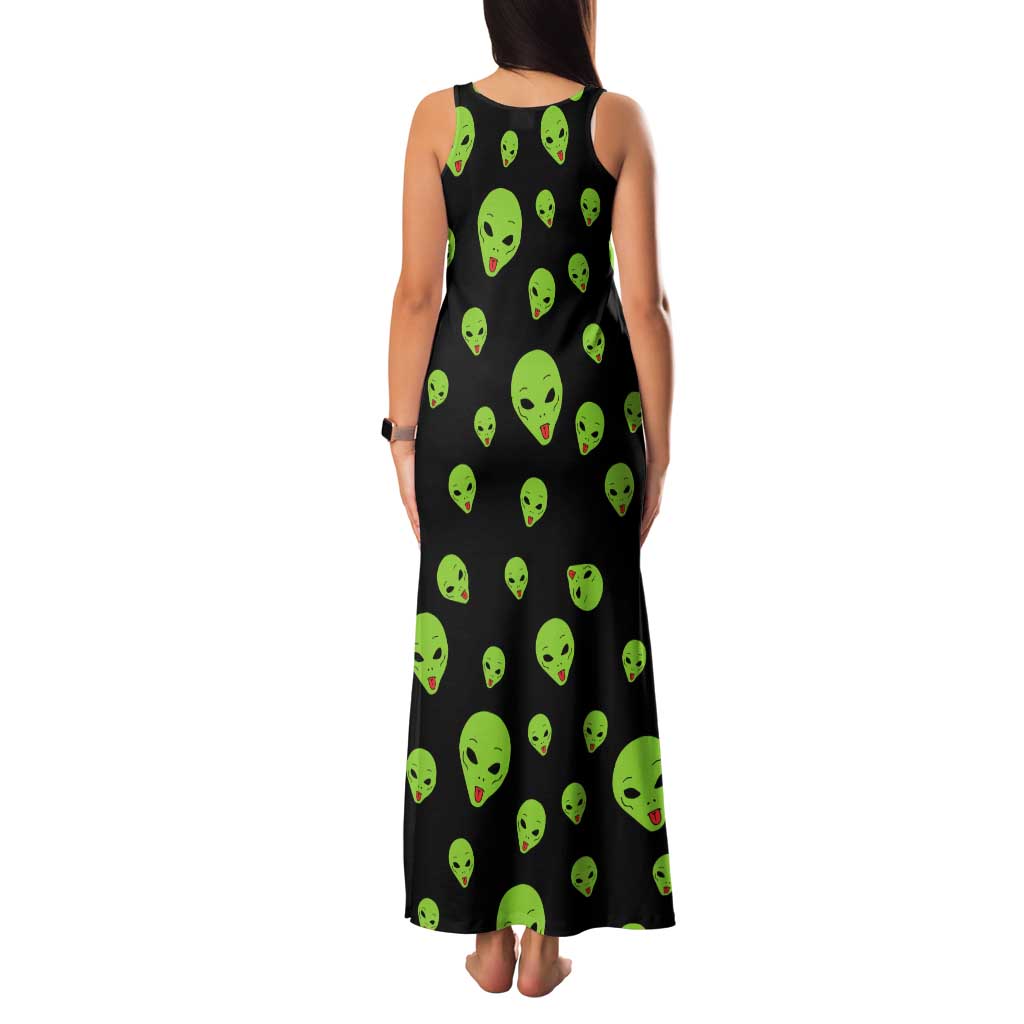 Alien Christmas Tank Maxi Dress Xmas Holiday Patterns - Wonder Print Shop