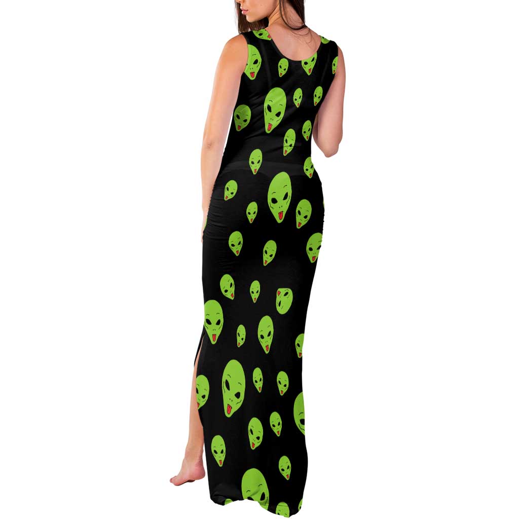 Alien Christmas Tank Maxi Dress Xmas Holiday Patterns - Wonder Print Shop