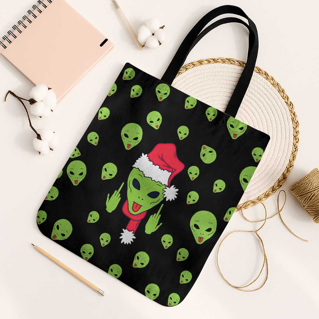 Alien Christmas Tote Bag Xmas Holiday Patterns - Wonder Print Shop