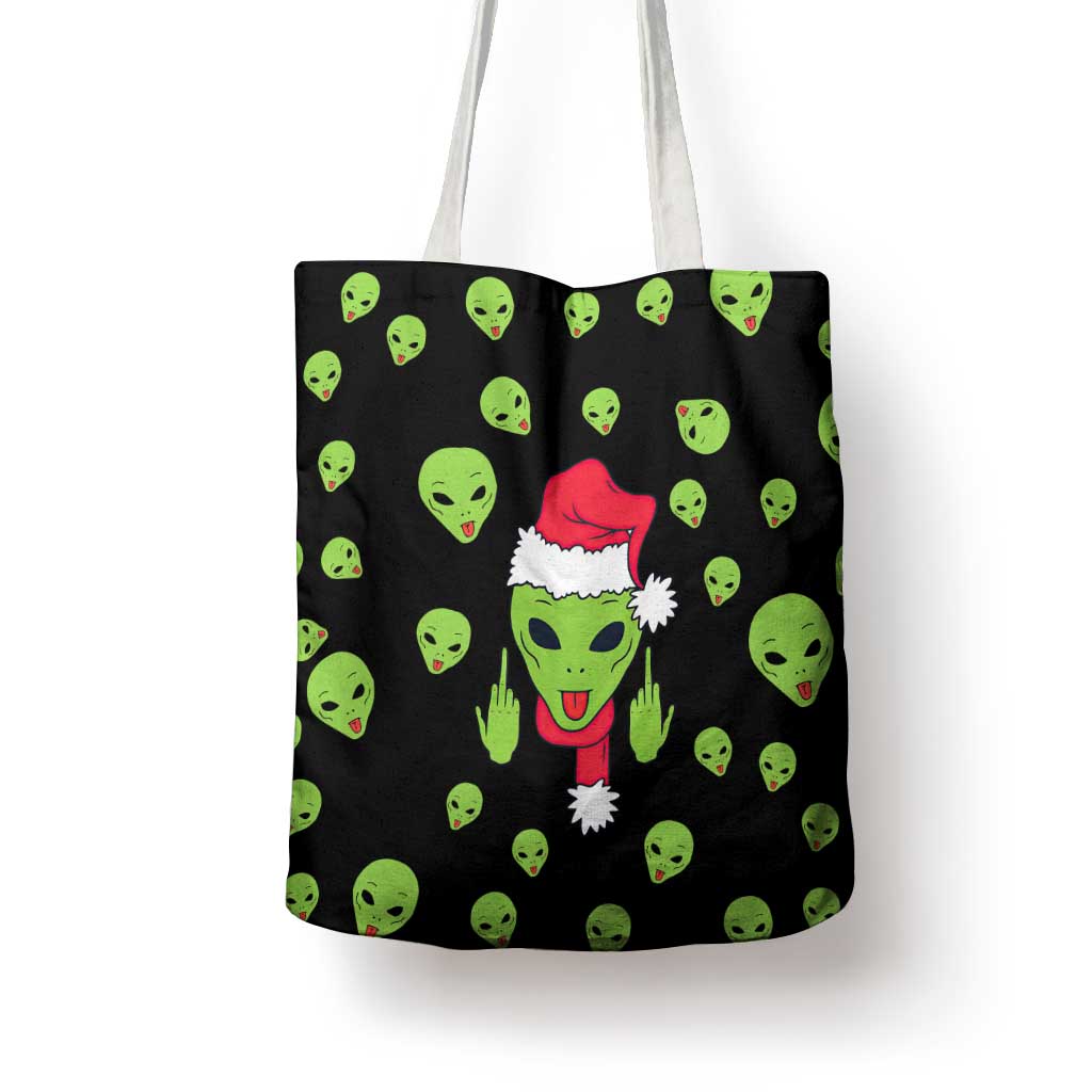 Alien Christmas Tote Bag Xmas Holiday Patterns - Wonder Print Shop