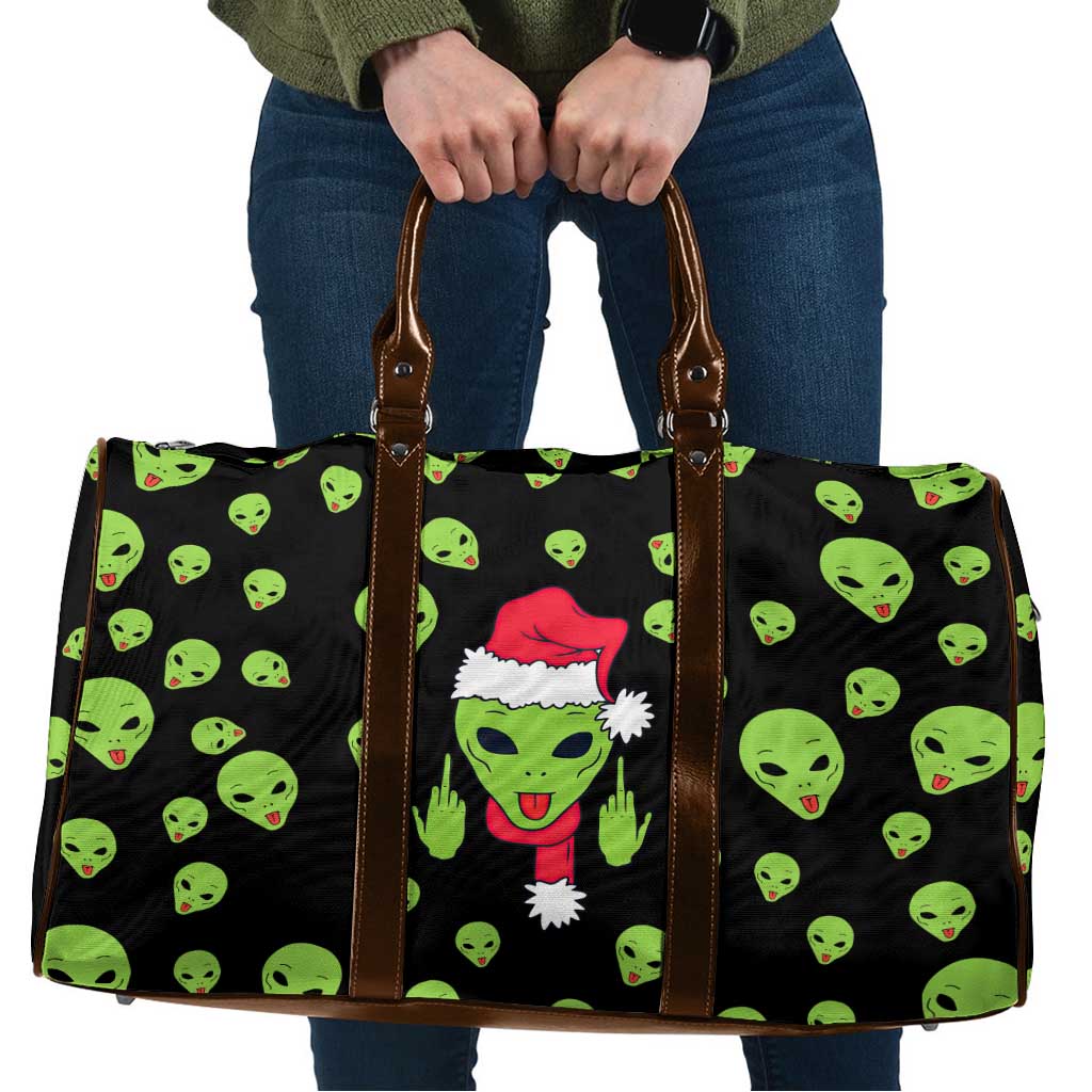 Alien Christmas Travel Bag Xmas Holiday Patterns - Wonder Print Shop