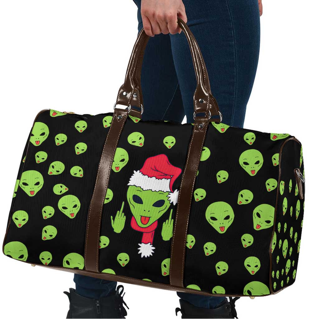 Alien Christmas Travel Bag Xmas Holiday Patterns - Wonder Print Shop