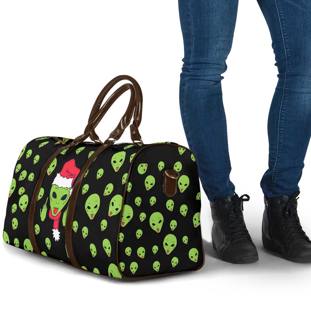 Alien Christmas Travel Bag Xmas Holiday Patterns - Wonder Print Shop