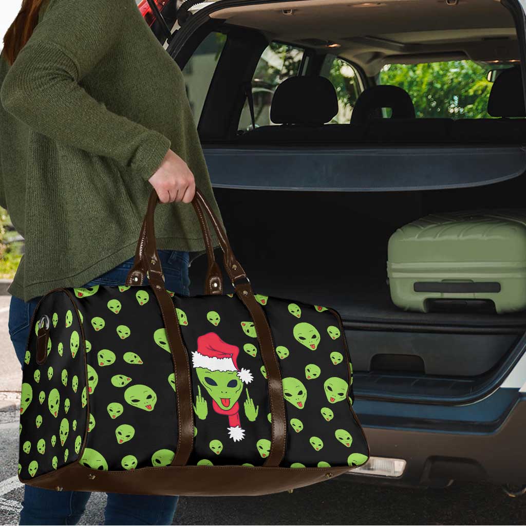 Alien Christmas Travel Bag Xmas Holiday Patterns - Wonder Print Shop