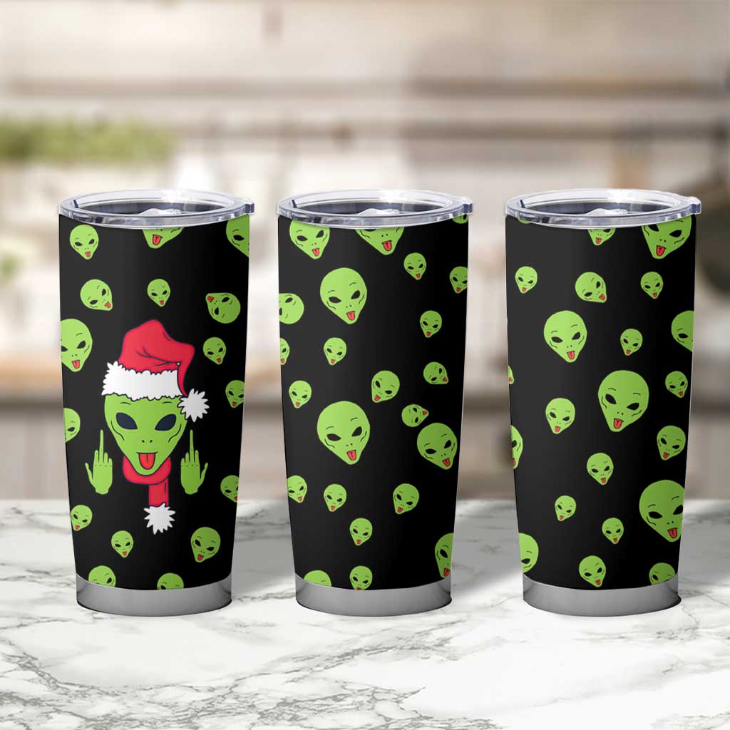 Alien Christmas Tumbler Cup Xmas Holiday Patterns - Wonder Print Shop