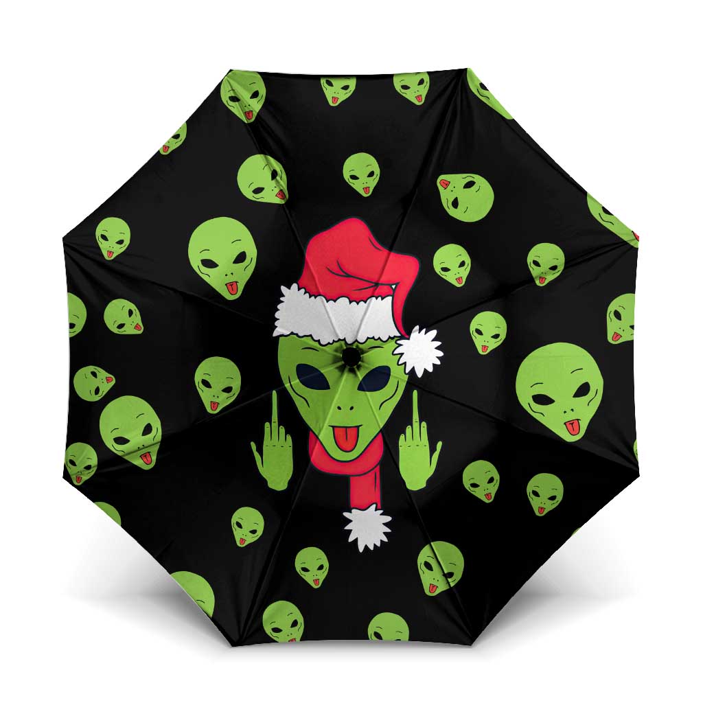 Alien Christmas Umbrella Xmas Holiday Patterns - Wonder Print Shop