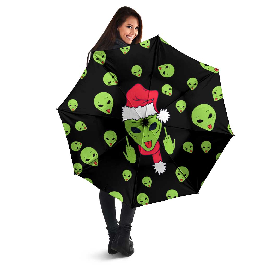 Alien Christmas Umbrella Xmas Holiday Patterns - Wonder Print Shop
