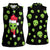 Alien Christmas Women Sleeveless Polo Shirt Xmas Holiday Patterns - Wonder Print Shop