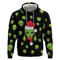 Alien Christmas Zip Hoodie Xmas Holiday Patterns - Wonder Print Shop