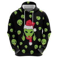Alien Christmas Zip Hoodie Xmas Holiday Patterns - Wonder Print Shop