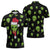 Alien Christmas Zipper Polo Shirt Xmas Holiday Patterns - Wonder Print Shop